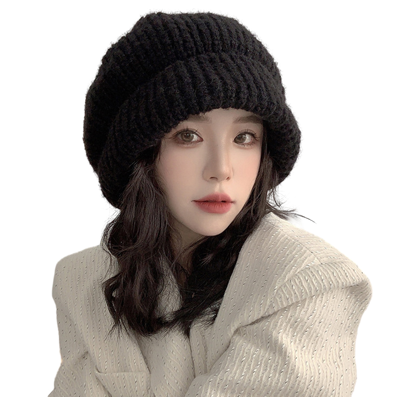 EFINNY Women's Woolen Knitting Hats Headgear Warm Winter Hat