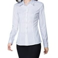 thumbnail image 1 of EFINNY Womens Button Down Shirts Long Sleeve Work Dress Shirts, Ladies V Neck Collared Business Casual Blouses,S, 1 of 8