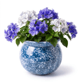 thumbnail image 1 of EFISPSS Hand-Patted Glaze Self Watering Ceramic Planter with Inner Clay Pot, 6 Inch Cobalt Blue African Violet Pots, Easy Care Indoor Plant Pot for Home Decor, 1 of 9