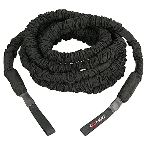 EFITMENT High Performance Extra Thick Elastic Battle Rope Up to 60lbs