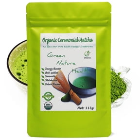 EFOOFAN Ceremonial Grade Matcha Green Tea Powder, 4oz, USDA Certified Organic Macha Lette Powder