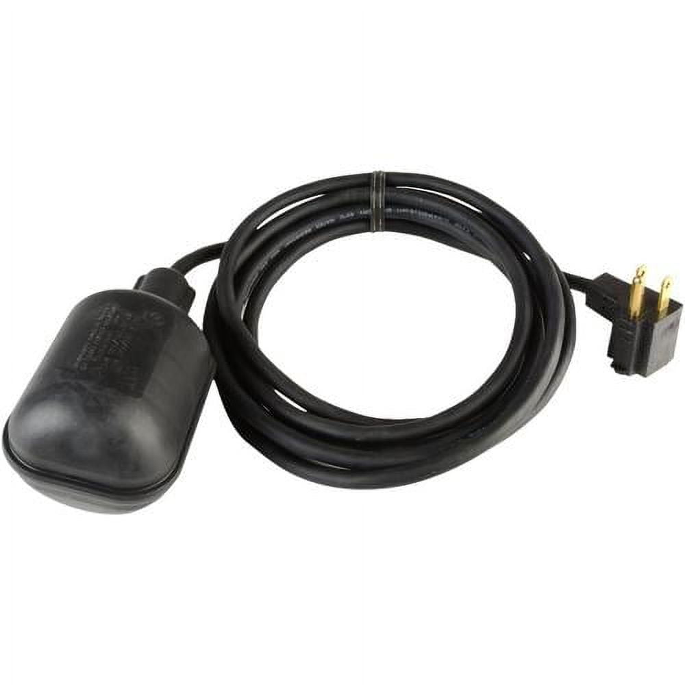 EFTSWPLG 10' Tethered Piggyback Float Switch W/Bypass Plug
