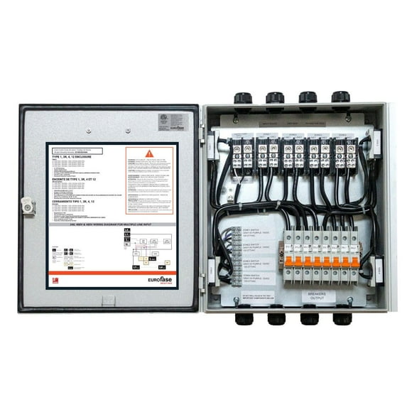 EFURCB24M2-Eurofase Heating-Accessory - Universal Relay Control Box-240 Voltage-2 Zone