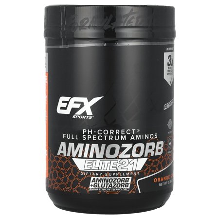 EFX Sports AminoZorb® Elite 21, Orange Splash, 13.76 oz (390 g)