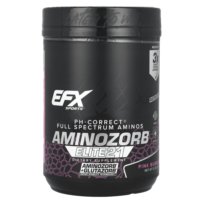 EFX Sports AminoZorb® Elite 21, Pink Bubblegum, 13.76 oz (390 g