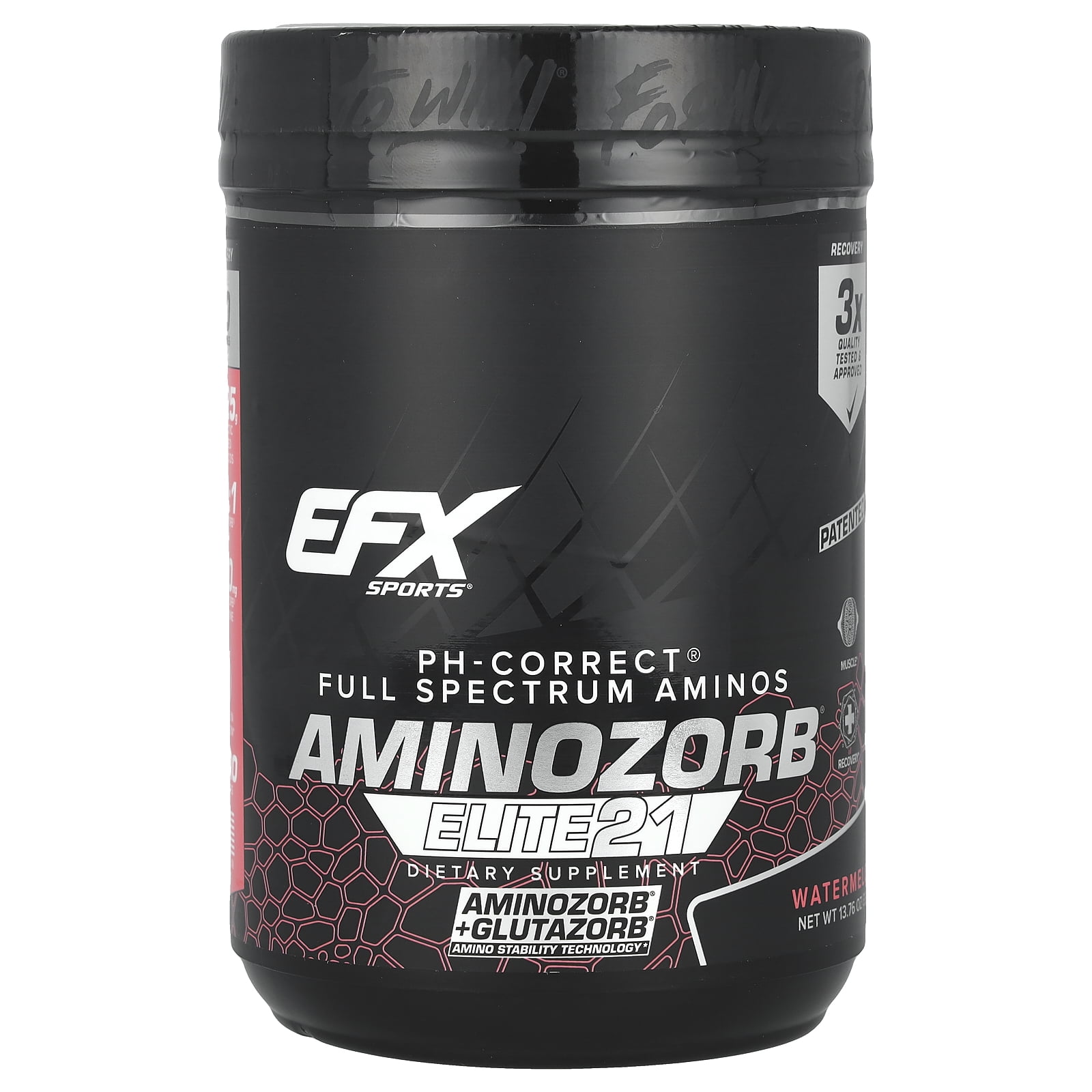 EFX Sports AminoZorb® Elite 21, Watermelon, 13.76 oz (390 g