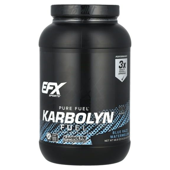 EFX Sports Pure Fuel, Karbolyn Fuel, Blue Razz Watermelon, 4 lb 4.8 oz (1,950 g)