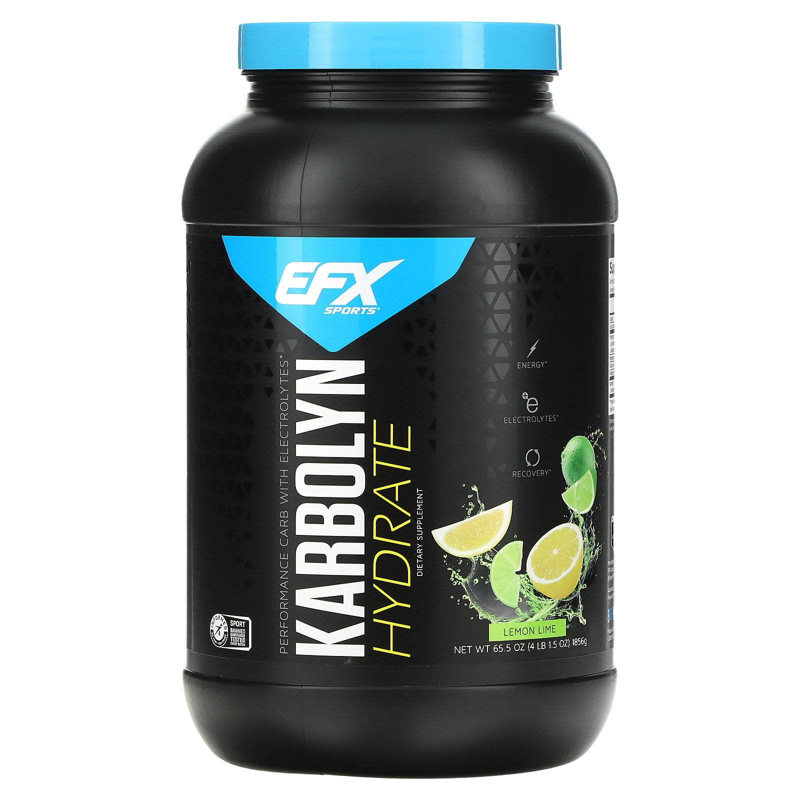 EFX Sports Karbolyn Hydrate, Lemon Lime, 4 lb 1.5 oz (1,856 g)