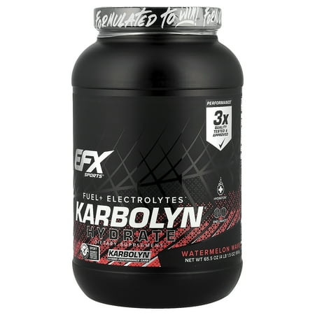 EFX Sports Karbolyn® Hydrate, Watermelon Wave, 4 lb 1.5 oz (1,856 g)