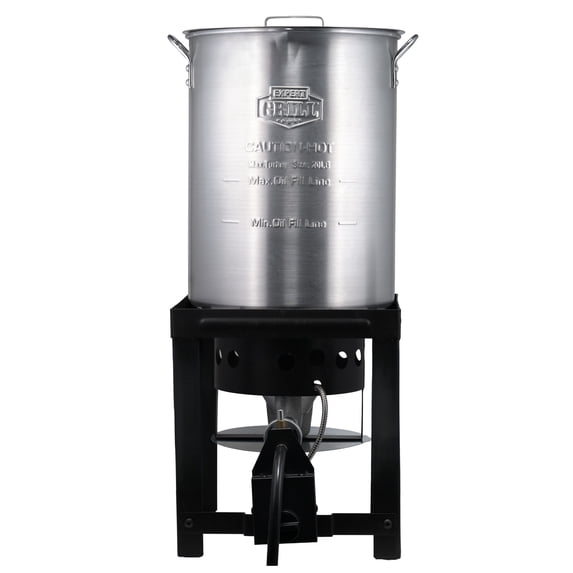 Expert Grill 30-Quart Turkey Fryer Kit with Aluminum Pot, 38,000 BTU Propane Burner