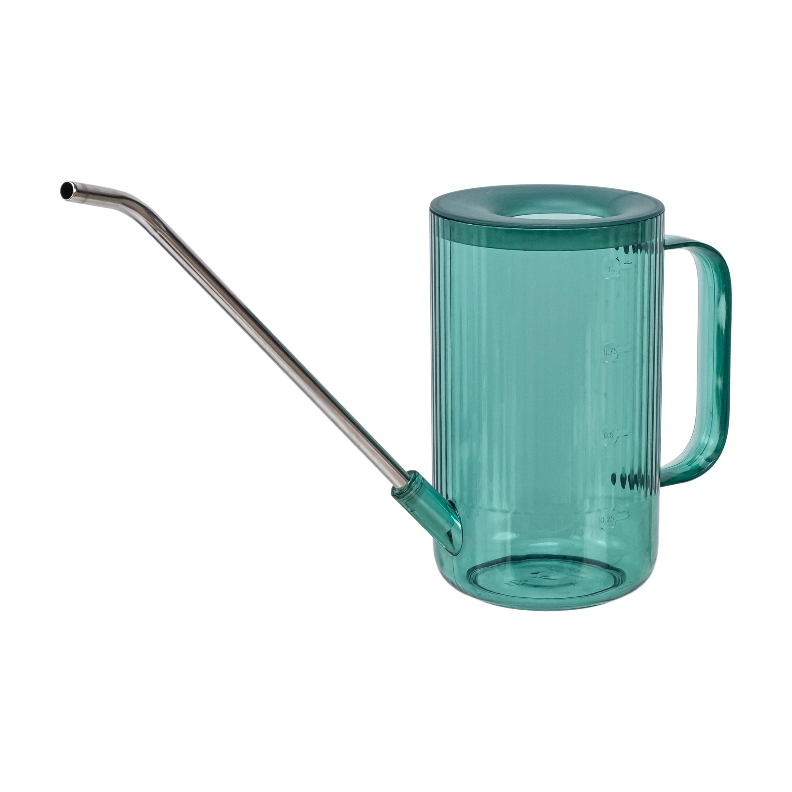 Expert Gardener 34 oz 9.2 inch Height Teal Resin Watering Can