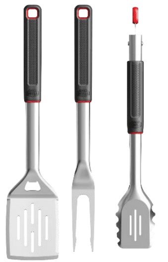 Expert Gril Grilling Accessories BBQ Grill Tools Set, 3 Pieces Stainless Steel Grill Kit