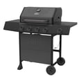 thumbnail image 1 of Expert Grill 4-Burner Propane Gas Grill with Side Burner and Side Table, Graphite, 1 of 14