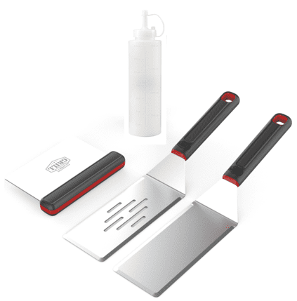 Expert Grill Grilling Accessories BBQ Grill Tools Set, 4 Pieces Stainless Steel Grill Kit