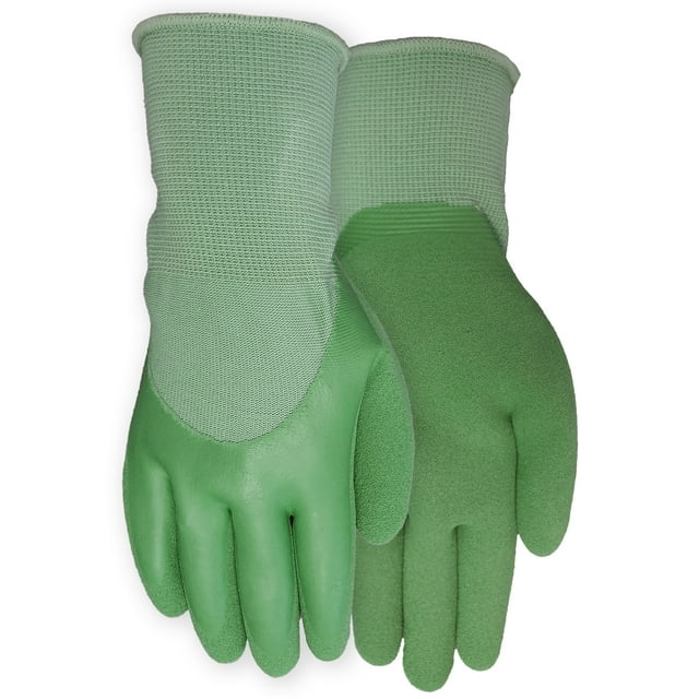 Expert Gardener Ladies Double Dipped Latex Glove, Large, Green