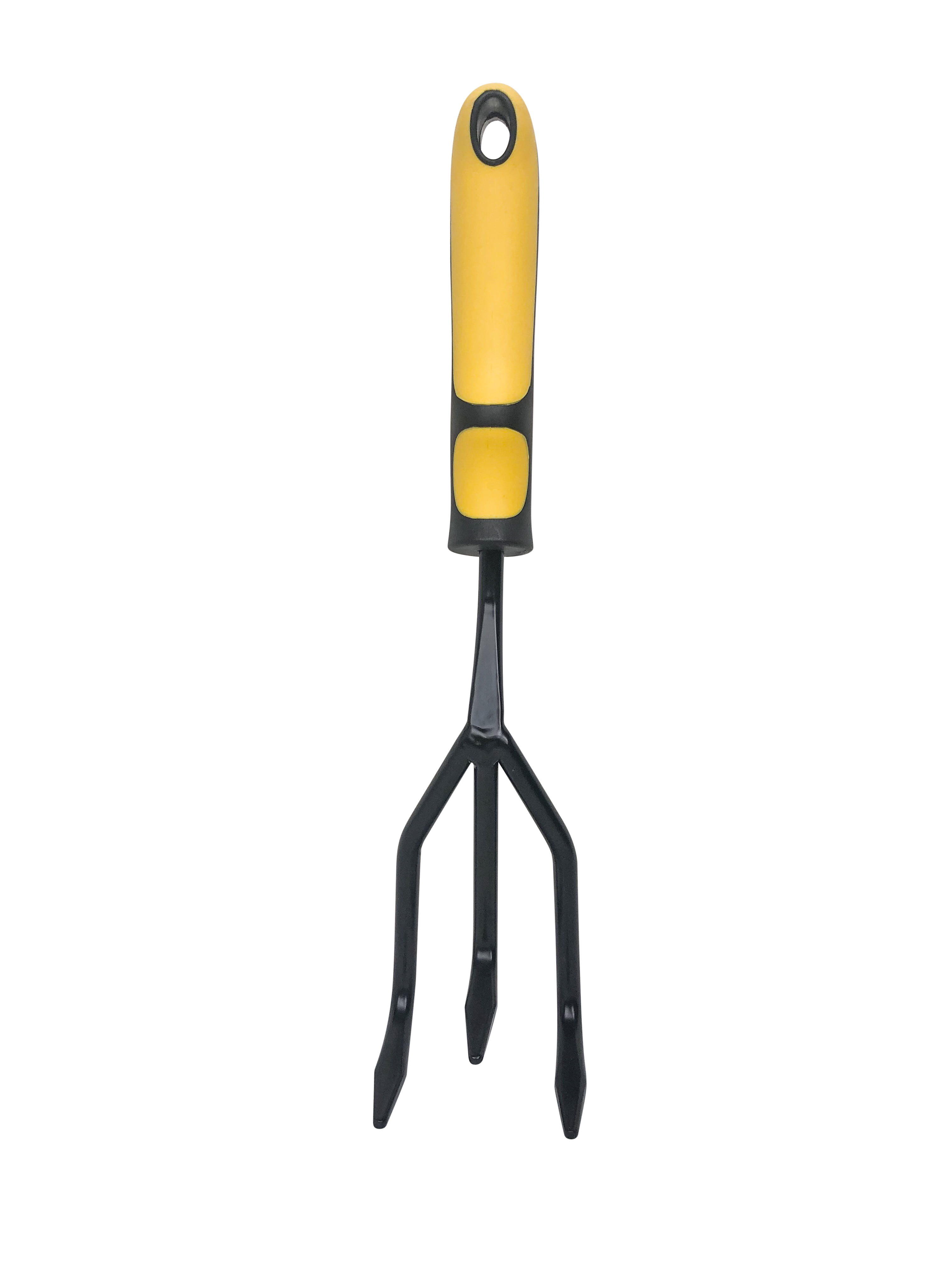 EG Expert Gardener 12.6 inch Steel Cultivator - Black and Yellow ...