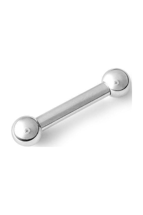 EG Gifts 10 Gauge Tongue Ring Barbell Body Jewelry Surgical Steel