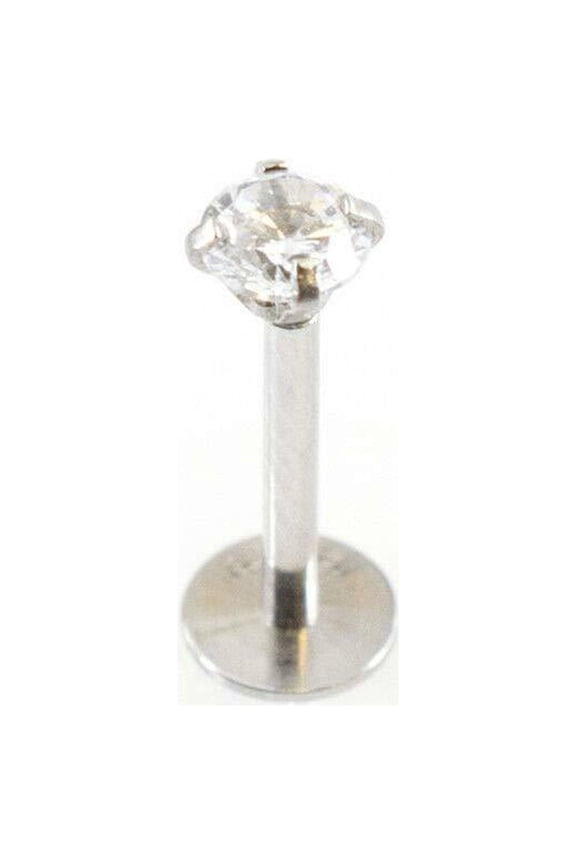 EG Gifts Monroe Lip Stud Labret Push-In 16g 5/16 & Quot; Surgical Steel