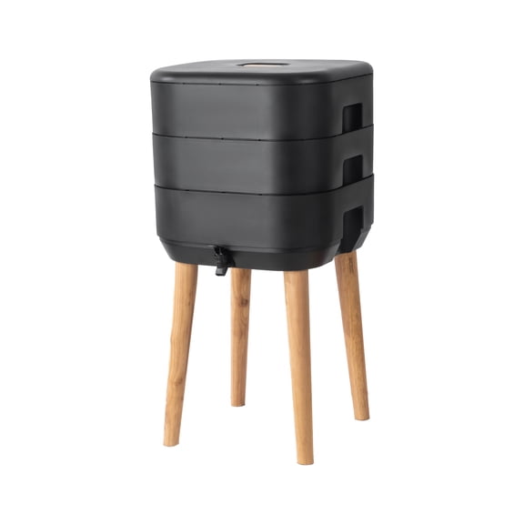 Expert Gardener Compost Bin with 6-Gallon Capacity and 360-Degree Airflow