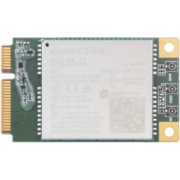 EG25-G mPCIe LTE Cat 4 Module for IoT and M2M Applications, Compatible with Development Boards and Microcontrollers SKU-28569