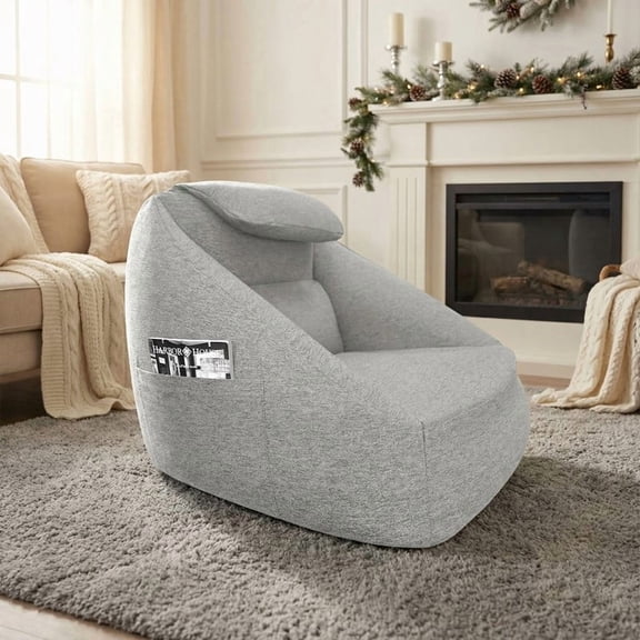 EGBHDSFT Cloud Ergonomic Inflatable Couch - 1 Size, Ash Grey