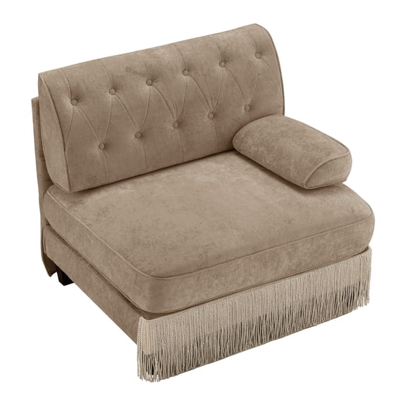 EGBHDSFT RSF Velvet Modular Sofa - Camel Color - 69'' L