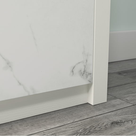 EGBHDSFT White Lateral File Cabinet with Cubbyhole Storage Modern Office & Home Organization