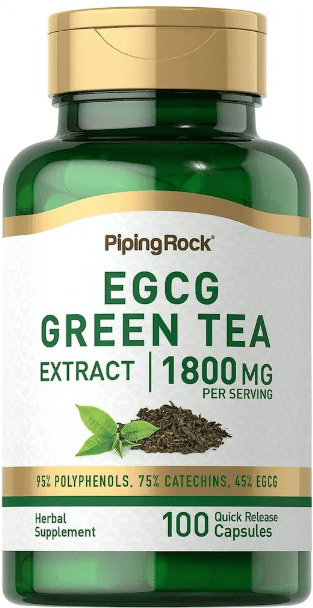 EGCG Green Tea Extract 1800 mg 100 Capsules Standardized Supplement