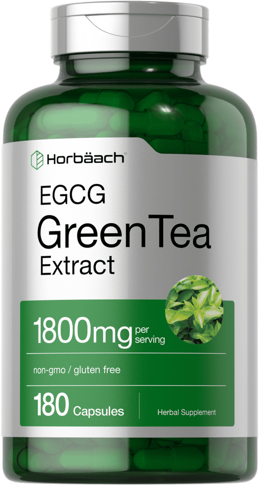 EGCG Green Tea Extract Pills 1800 mg 180 Capsules by Horbaach
