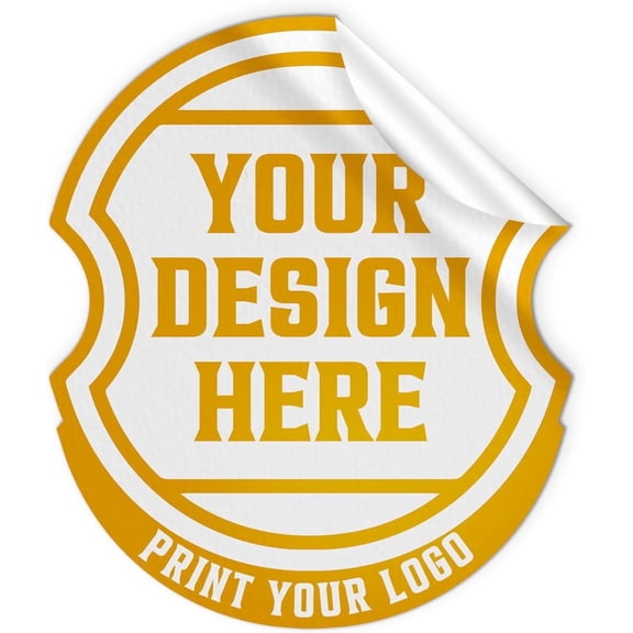 EGD 480 Pack Custom Stickers for Business Logo | Print Your Own Sticker with Any Image Logo and Text | Personalized Labels Sets of 480 Bulks | Multiple Shapes 3x2 inches