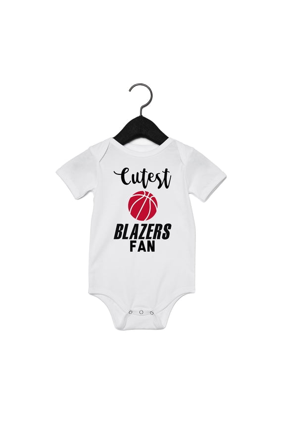 Cutest Fan Basketball Quote Baby Bodysuit White ( 12  - 18 Months )