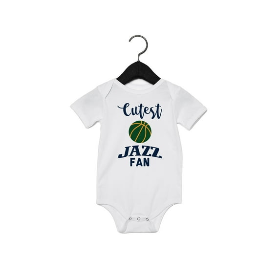 EGDKids Cutest Fan Basketball Quote Baby Bodysuit White ( 18- 24 Months)