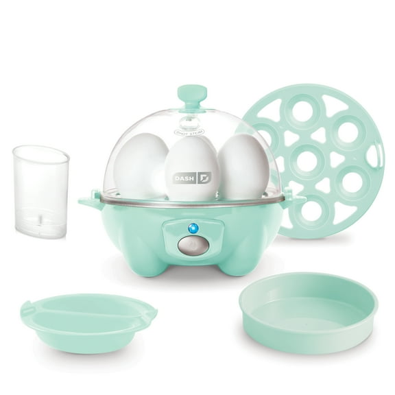 Dash Rapid Egg Cooker 7-Egg Capacity - Removable Trays to Boil, Poach, Make Omelettes, Aqua