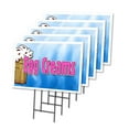 thumbnail image 1 of EGG CREAMS 5 Pack Of 12" x 16" Yard Sign & Stake | Advertise Your Business | Stake Included Image On Both Sides | Made in The USA, 1 of 3