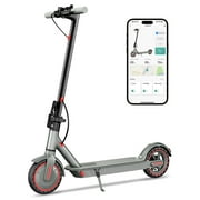 EGGKING 350W Electric Scooter, 8.5” Solid Tires, 19mph & 21Miles Range, Folding Commuting E-Scooter for Adults with Smart APP Control Red