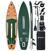 EGGORY 11 ft Inflatable Stand Up Paddle Boards Inflatable Paddle Boards with SUP Accessories Wide Stable Design Anti-Slip EVA Deck for Youth & Adults