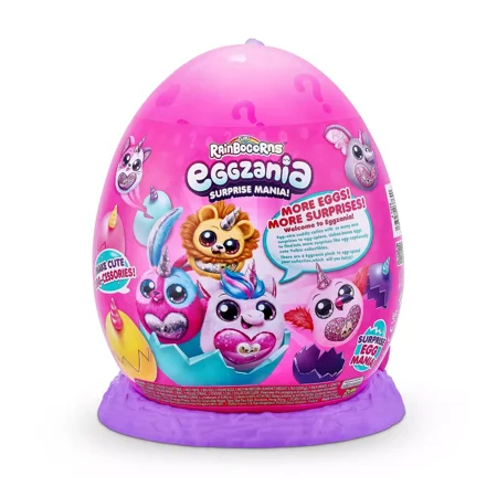 Rainbocorns Eggzania Mini Mania by ZURU Plush Surprise Unboxing with Animal Soft Child Toy