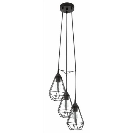 94191A Eglo Lighting Tarbes - 12 Inch 3 Light Geometric Pendant