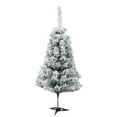 thumbnail image 1 of EGNMCR 2.95Ft Snow Flocked Christmas Tree Premium Artificial Spruce Hinged Christmas Tree with White Heavy Snow Flocking Lightweight and Easy to Assemble with Christmas Tree Metal Stand, 1 of 1