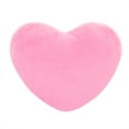 thumbnail image 1 of EGNMCR 4.72" x 0.79" Pink Heart Shaped Plush Soft Cotton Decorative Pillows, Cute Design, 1 of 3