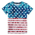 thumbnail image 1 of EGNMCR 4Th of July Toddler T Shirts Boys Tshirts Cotton Short Sleeve Independence Day Printed Tees, 1 of 3