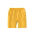 thumbnail image 1 of EGNMCR Baby Girl Pants Fashion Summer Solid Color Cotton Casual Sweatpants Toddler Boys Girls Shorts With Pocket, 1 of 3