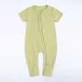 thumbnail image 1 of EGNMCR Baby Sleeveless Romper Zipper Toddler Summer Jumpsuit Outfits Infant Pajamas Onesie 0 24 Months (Green,3 6Months) Baby, 1 of 9
