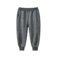 thumbnail image 1 of EGNMCR Baby Boys Girls Sweatpants Casual Cotton Color Sport Jogger Pants Athletic Trousers-Dark Gray-3-4T, 1 of 2
