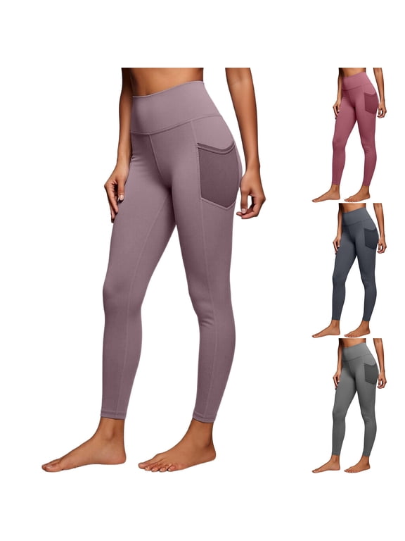 Compression Leggings for Women High Waisted Yoga Pants Women Full Length Capris Tummy Control Soft Stretchy Workout Running Gym Plus Size Pants