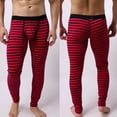 thumbnail image 1 of EGNMCR Compression Pants Men Mens Leggings Mens Striped Breathe Patchwork Low Waist Slim Leggings Long Thermal Pant, 1 of 8