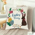 thumbnail image 1 of EGNMCR Easter Pillow Covers 18x18 Inch Set of 4PCS Easter Decorations Bunny Truck Peeps Hip Hop Spring Throw Pillows Cover for Home Decor Easter Decorative - Spring/Summer, 1 of 6