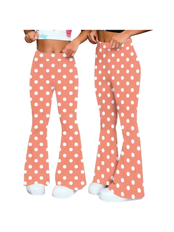 Flare Leggings for Women Print Yoga Pants High Waisted Flare Leggings Bootcut Casual Bell Bottom Dress Wide Leg Yoga Pants