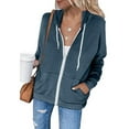 thumbnail image 1 of EGNMCR Hoodies for Women Fleece Sweatshirt Zip Up Hoodie Fall Fashion Trendy Long Sleeve Jackets Winter Clothing Outfits Fall Winter, 1 of 5