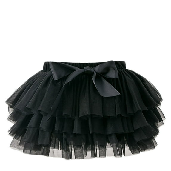 EGNMCR Little Girl Tutus Skirts,3~7 LAYER Tulle Skirt Party Princess Dance Tutuss for Girls(6 Months to 8 Years) Fall Winter